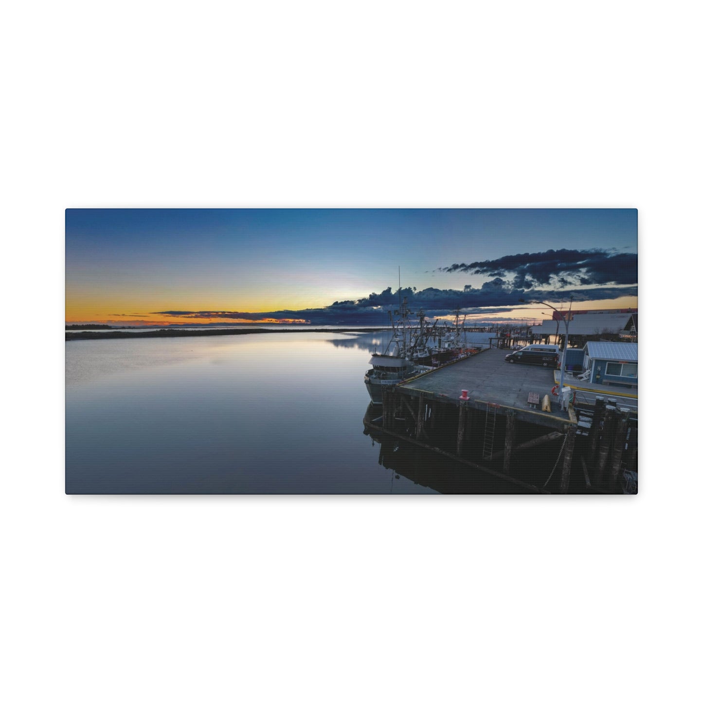 Steveston Sunset Village Canvas