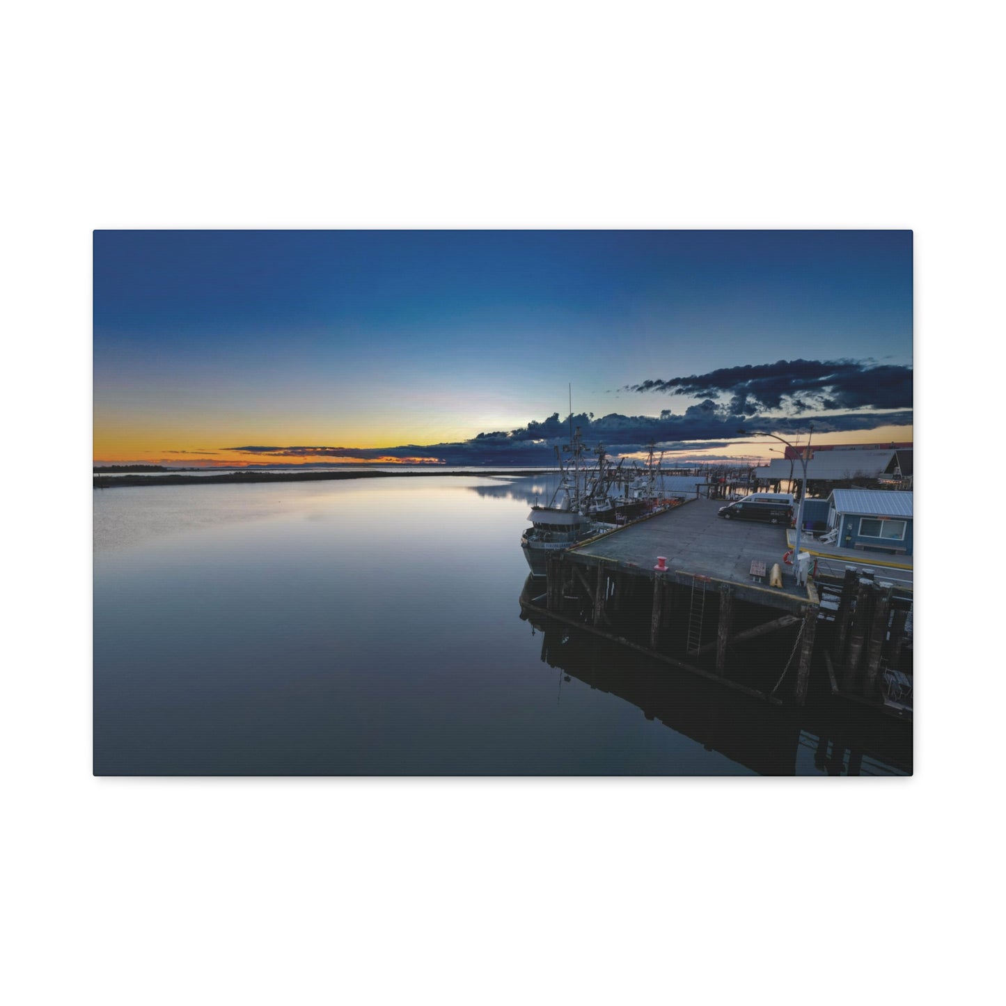 Steveston Sunset Village Canvas