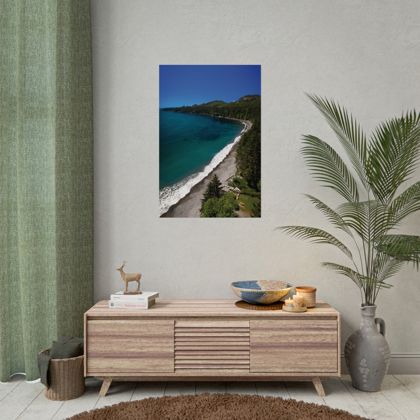 French Beach Poster