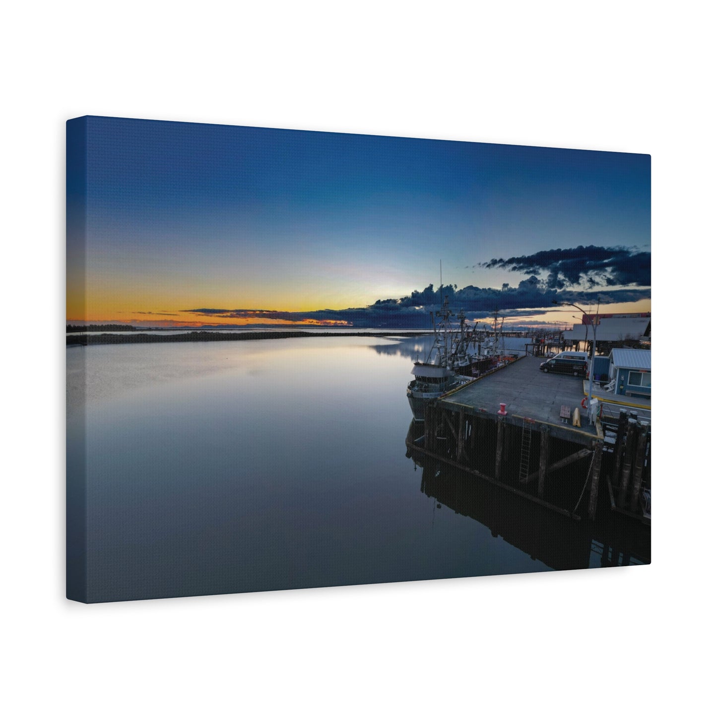 Steveston Sunset Village Canvas