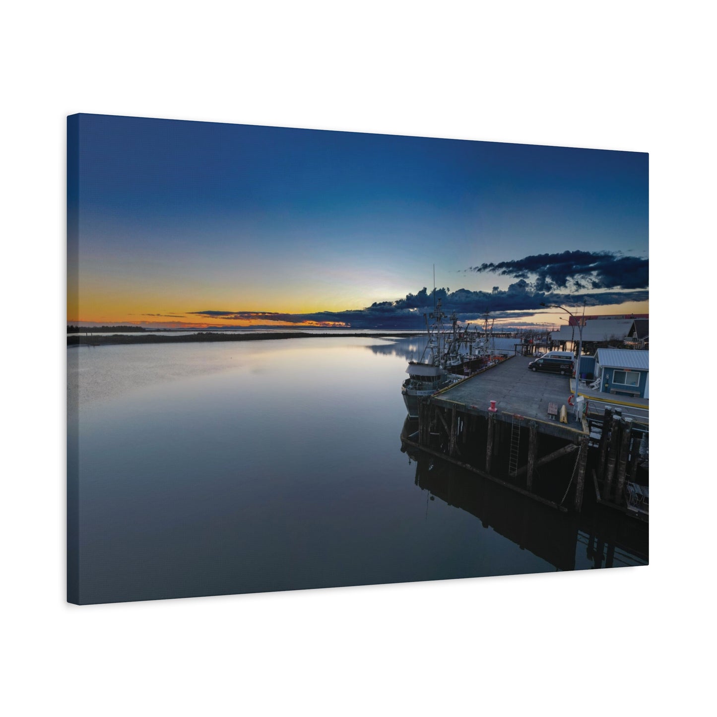 Steveston Sunset Village Canvas